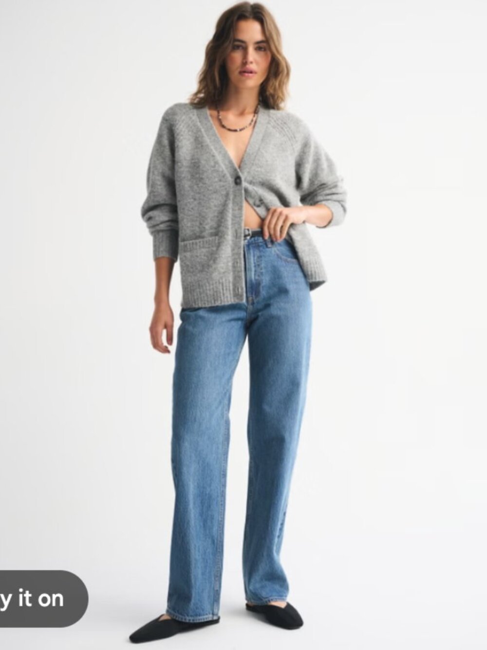 Abercrombie & Fitch The Loose High Rise Blue Jeans Size 27 / 4L